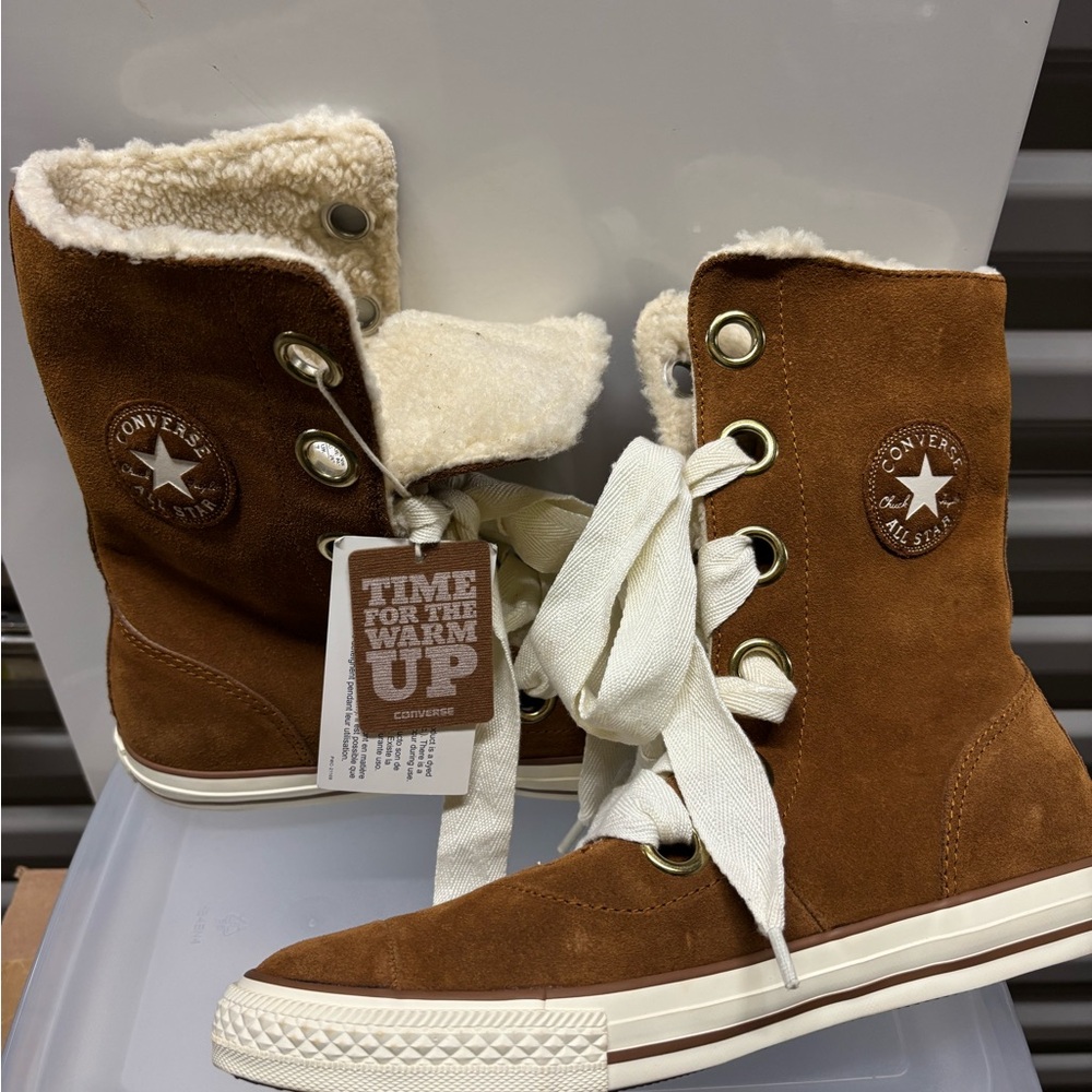 Converse Women's Brown Suede Winter Boots